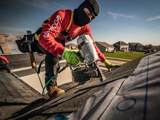 Shingle installation 1