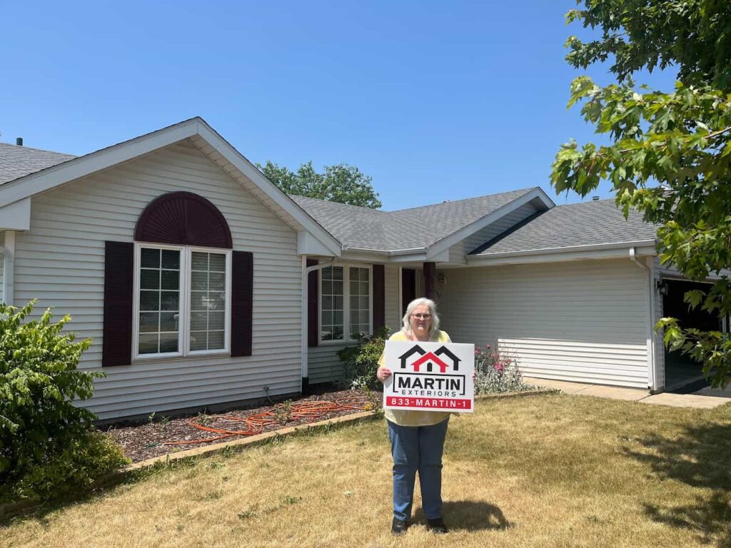 Martin Exteriors siding project in Roscoe, IL