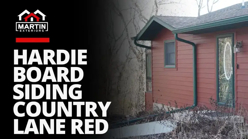 James Hardie Country Lane Red fiber cement siding by Martin Exteriors
